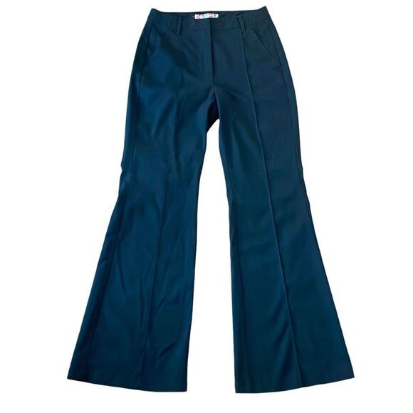 Urban Outfitters black high rise seam front flared pant 0 - Picture 1 of 9